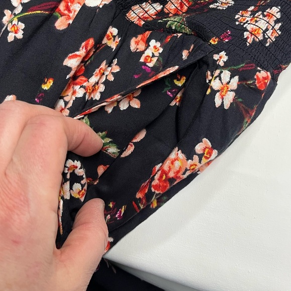 Old Navy Black Floral Long Sleeve Dress Medium NWT - Picture 7 of 9